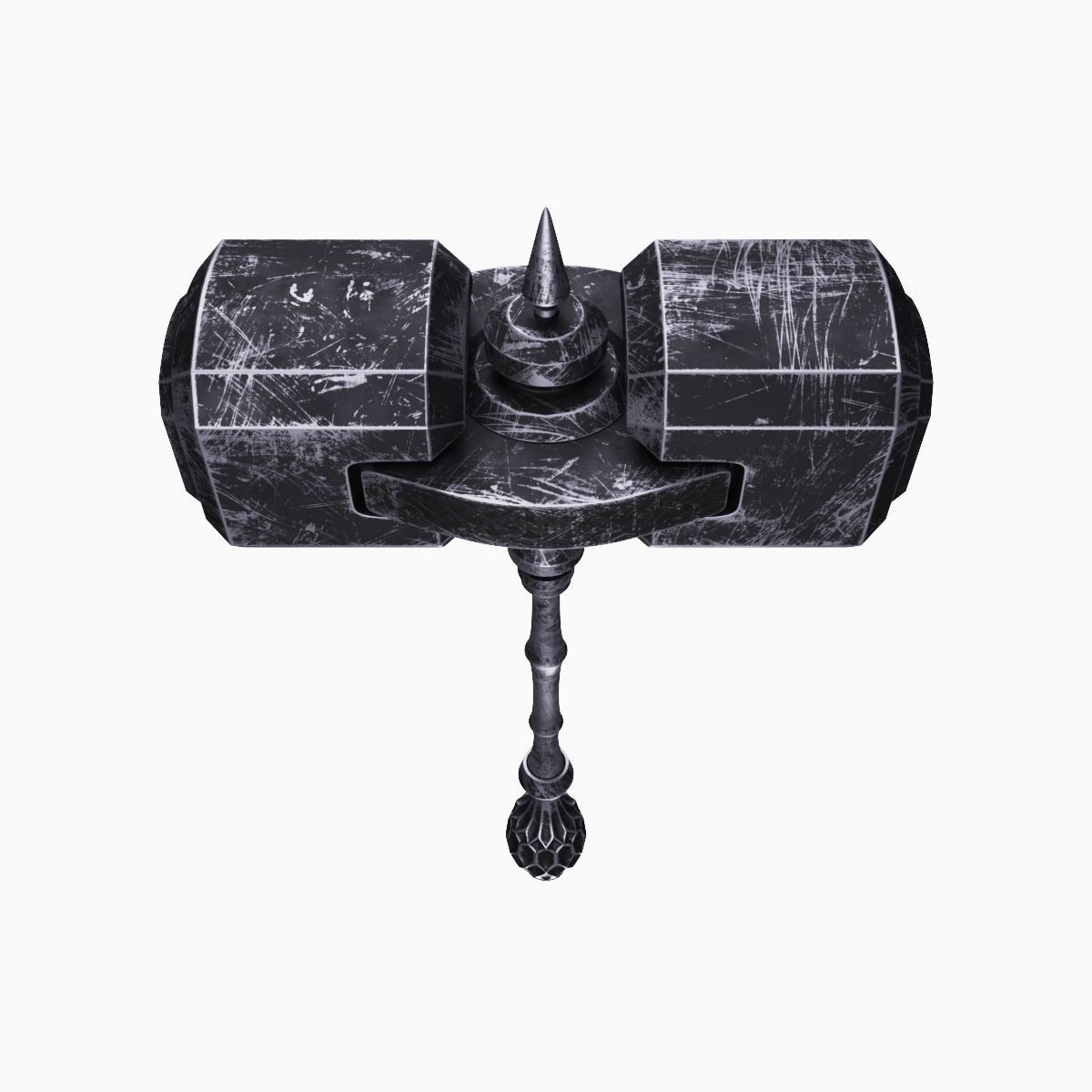 Battle hammer 3D model_5