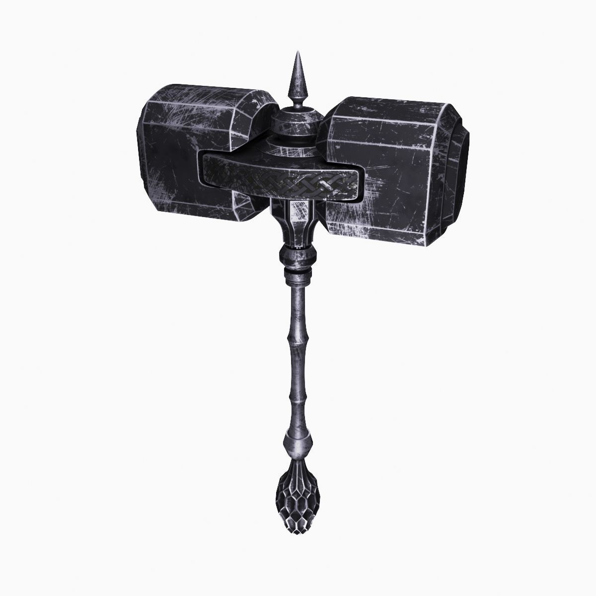 Battle hammer 3D model_12