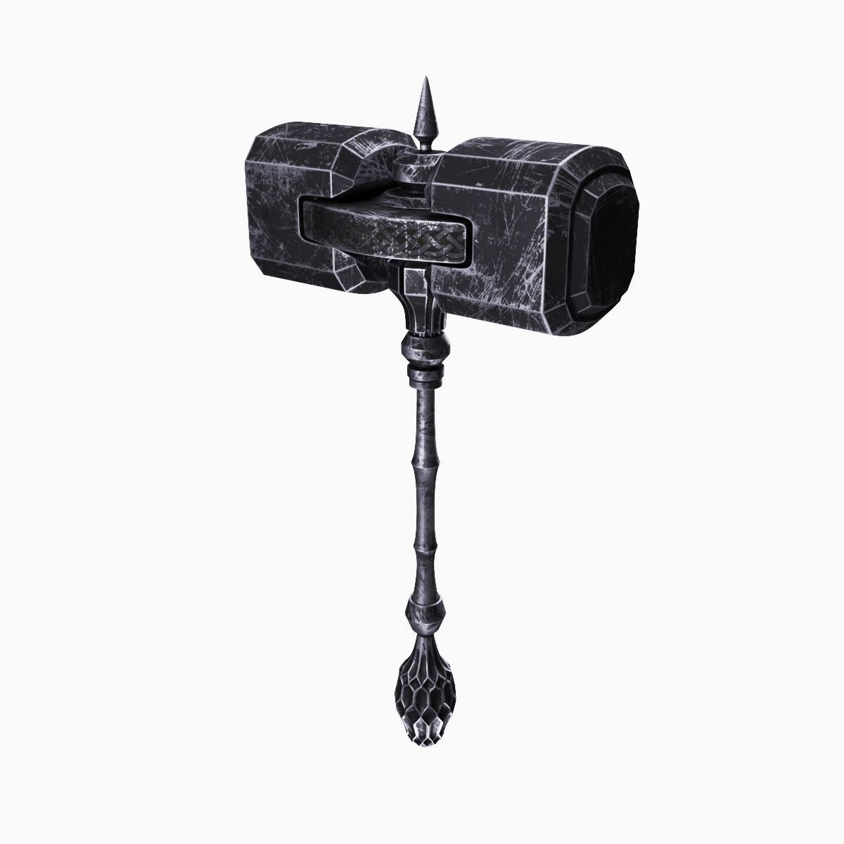 Battle hammer 3D model_1