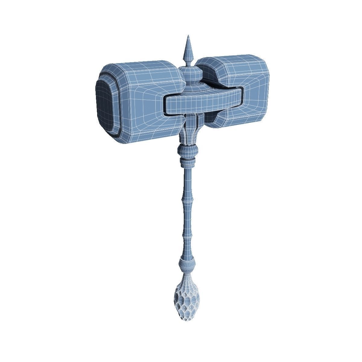 Battle hammer 3D model_13
