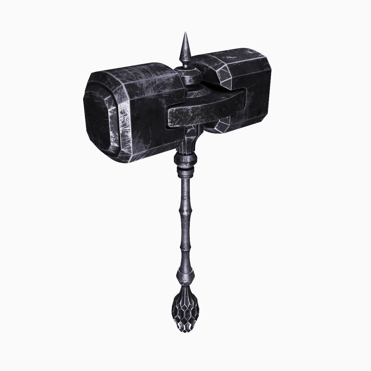 Battle hammer 3D model_6