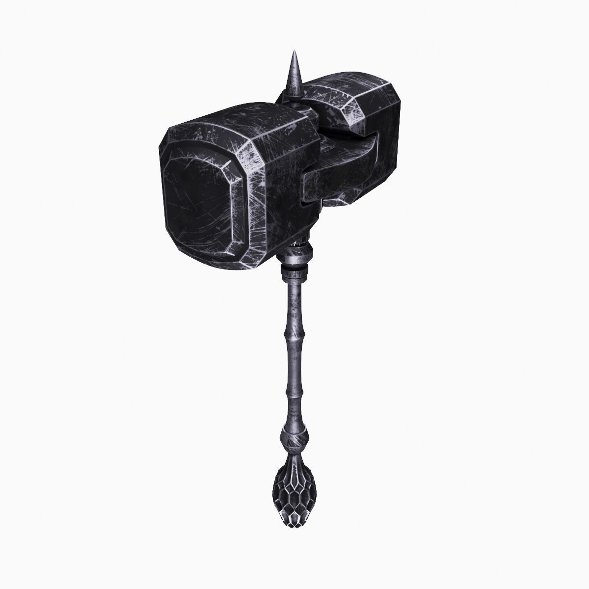 Battle hammer 3D model_10