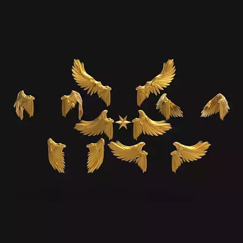 Wings eagle 3D print model