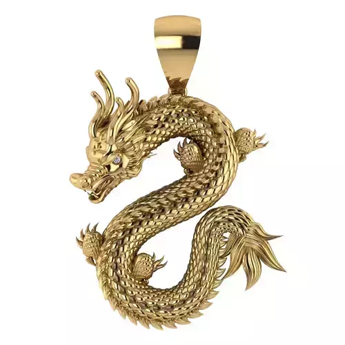 Dragon Pendant 3D print model