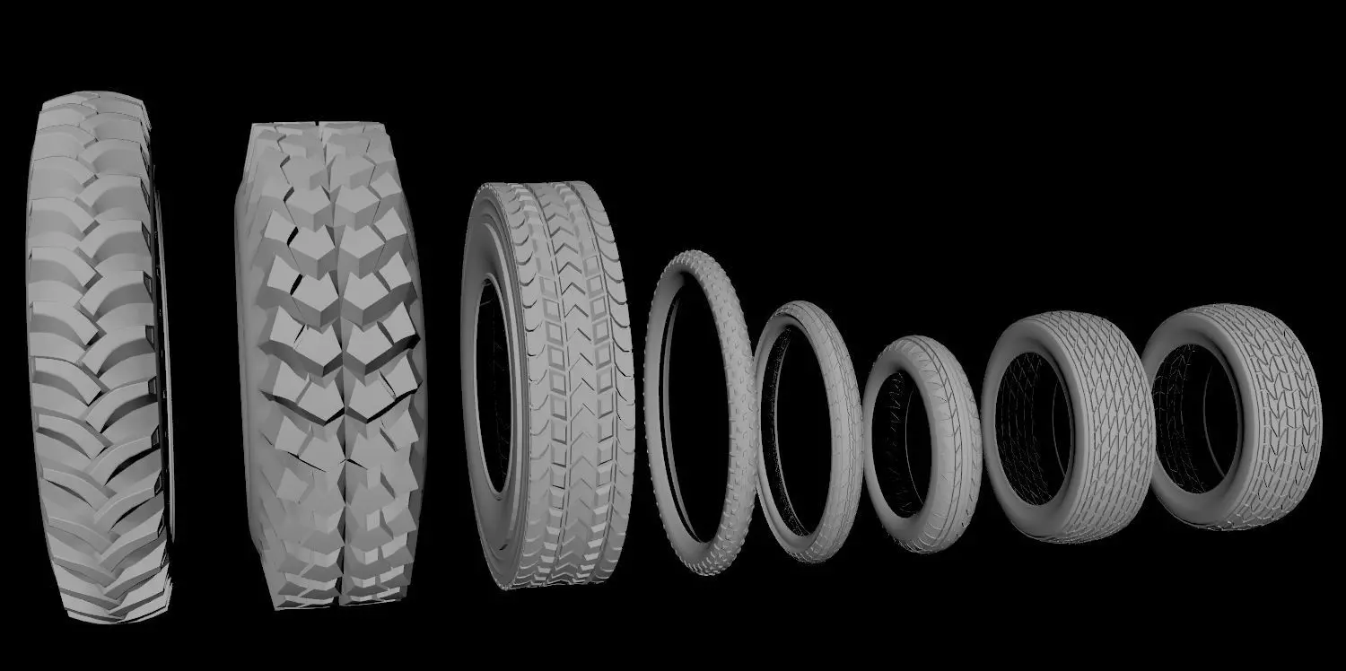 Example Tyre Model Vehicle tyre 3D model | CGTrader