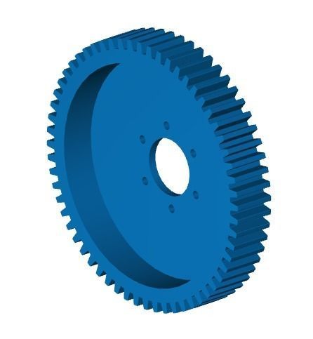 Hand winch 3D model_4