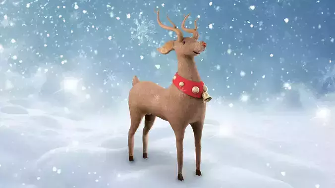 Reindeer Christmas 3D model