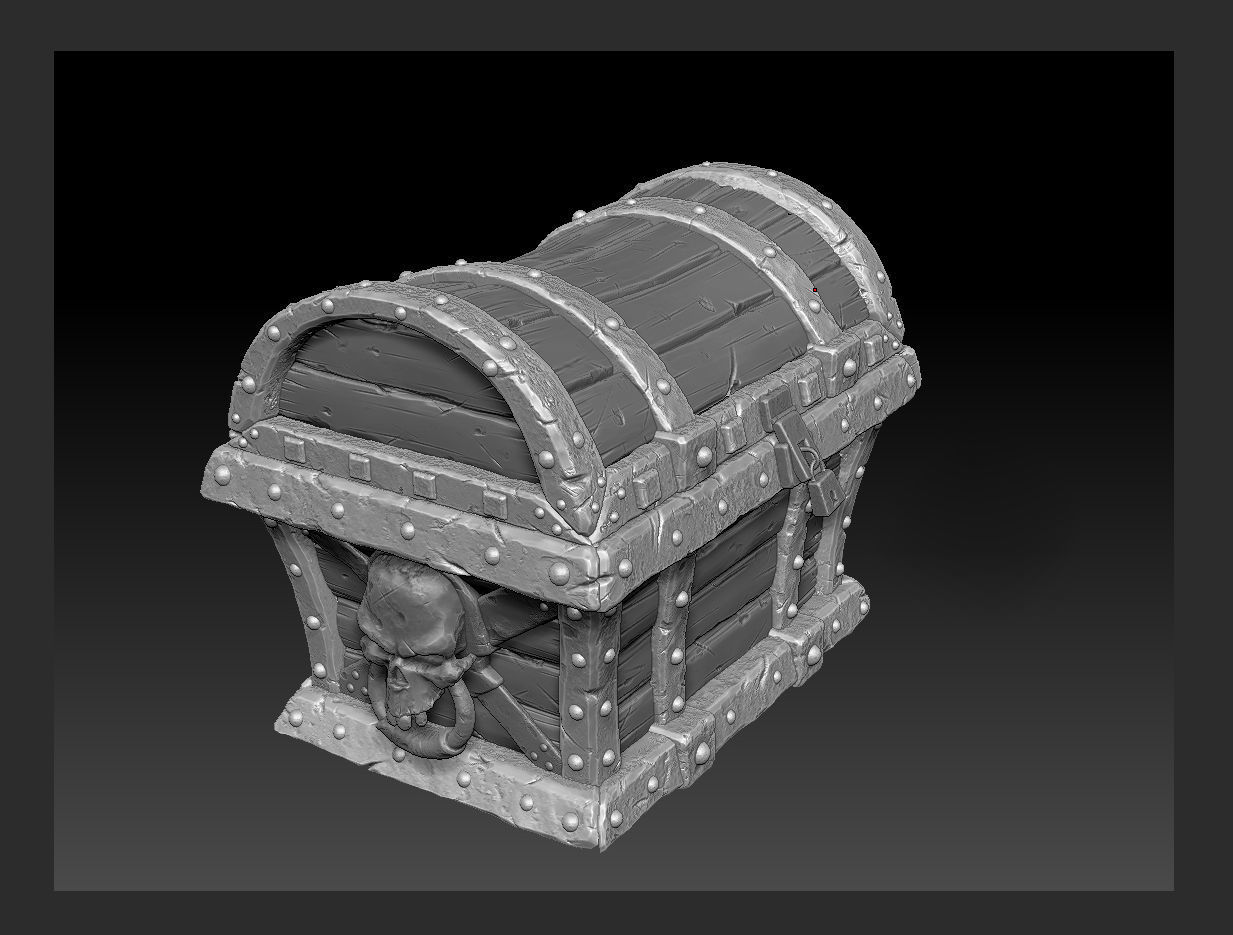 3D Pirate Treasure Chest 3D model_10