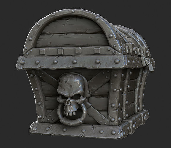 3D Pirate Treasure Chest 3D model