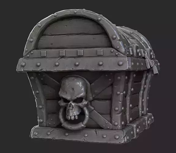3D Pirate Treasure Chest 3D model