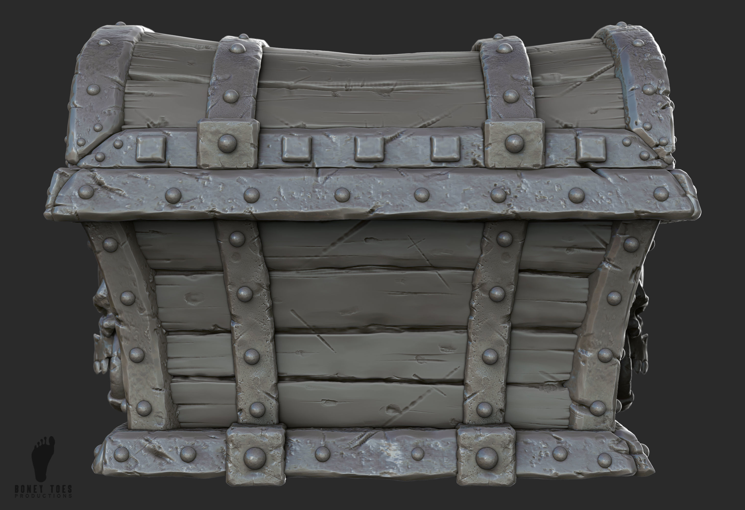 3D Pirate Treasure Chest 3D model_6