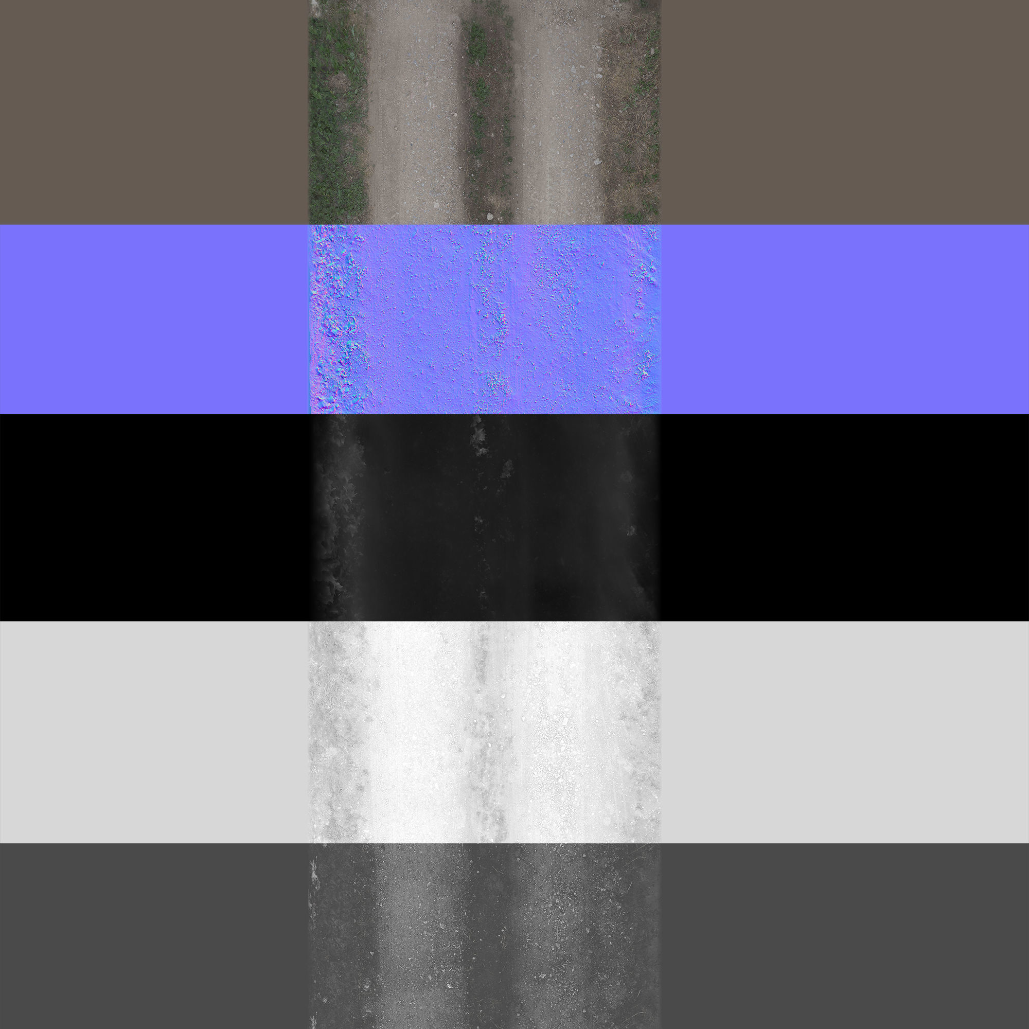 Ultra realistic Sandy Road Scan 2 3D model_7