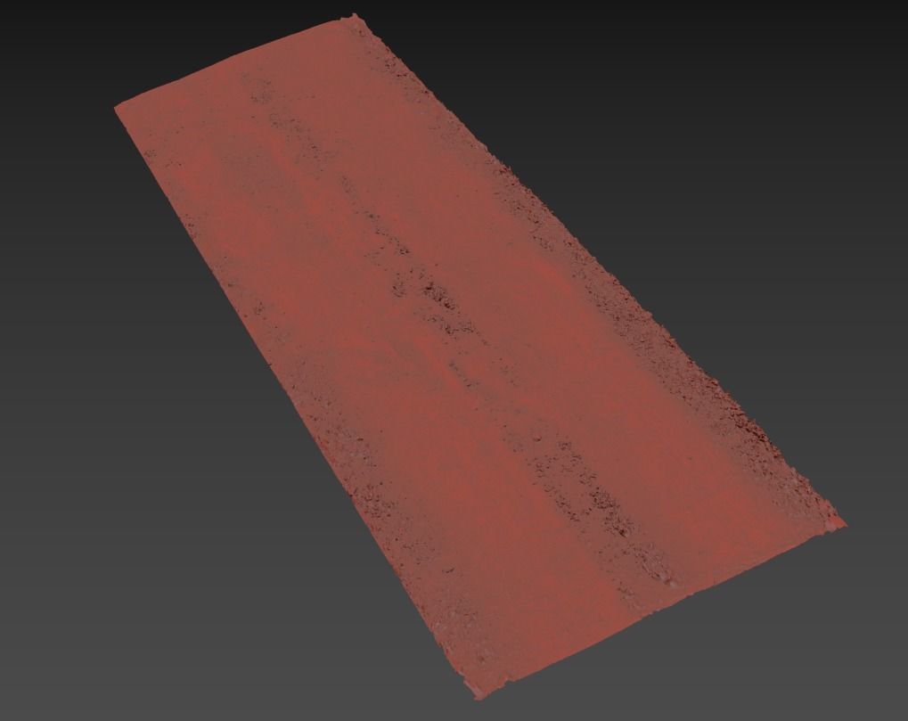 Ultra realistic Sandy Road Scan 2 3D model_10