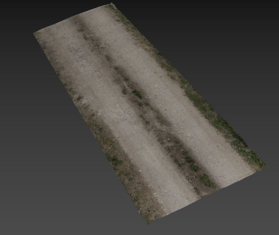 Ultra realistic Sandy Road Scan 2 3D model_9
