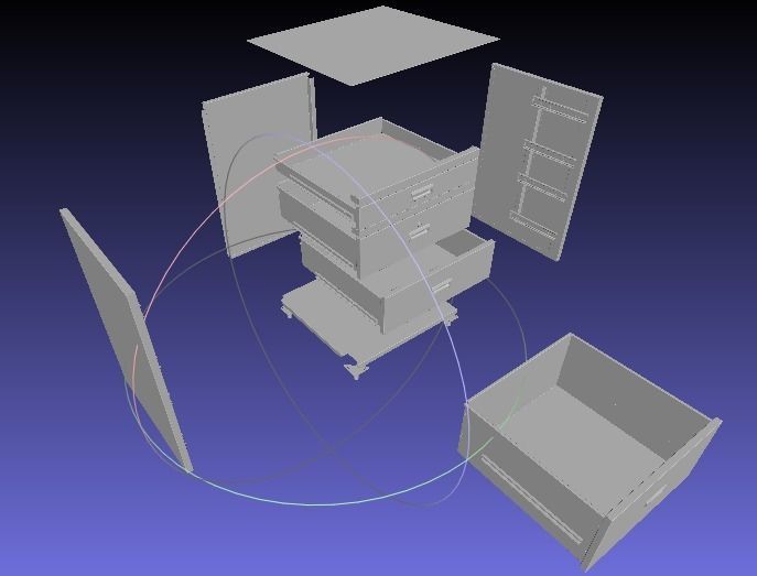 File cabinet 3D model_6