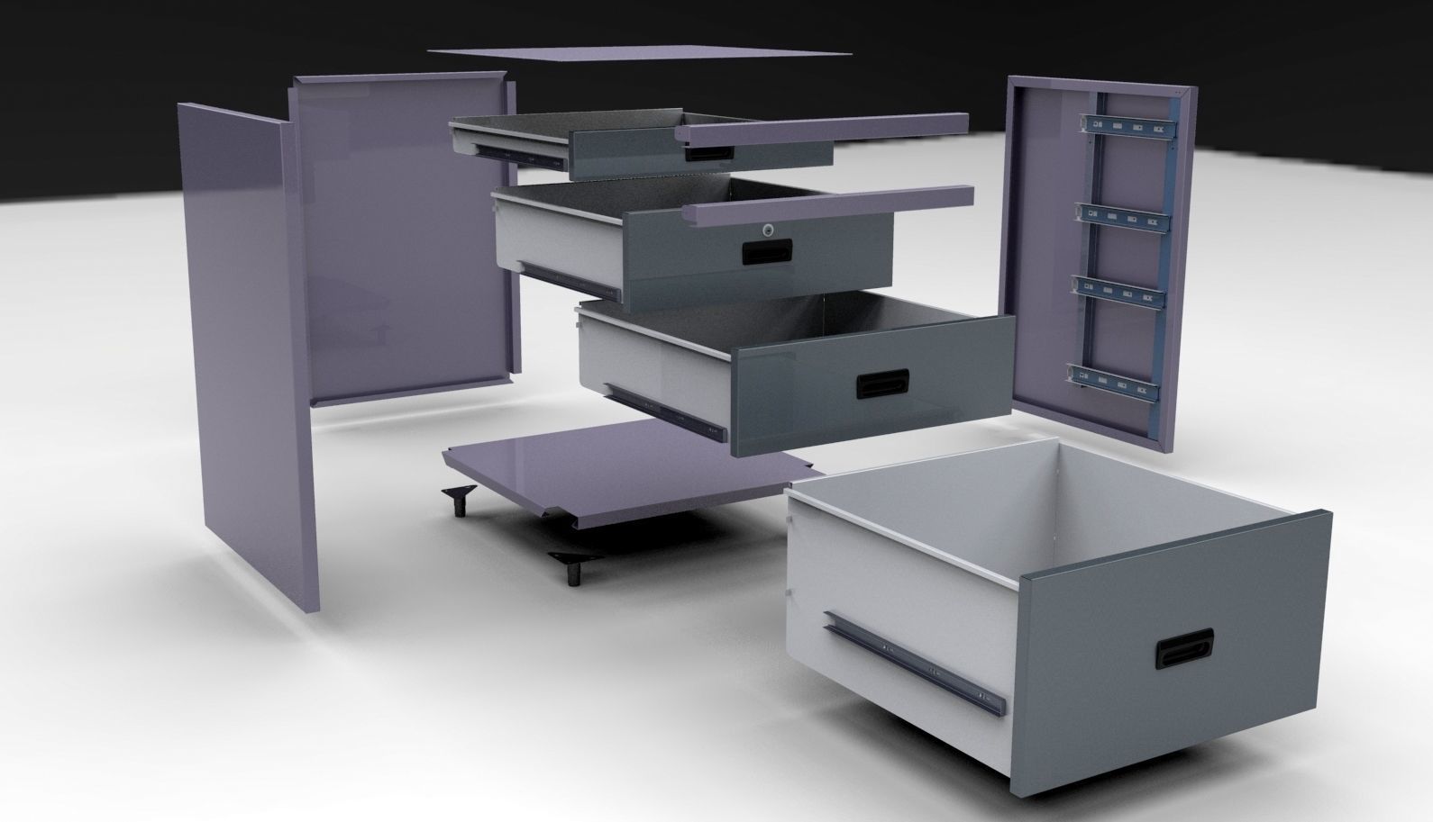 File cabinet 3D model_2