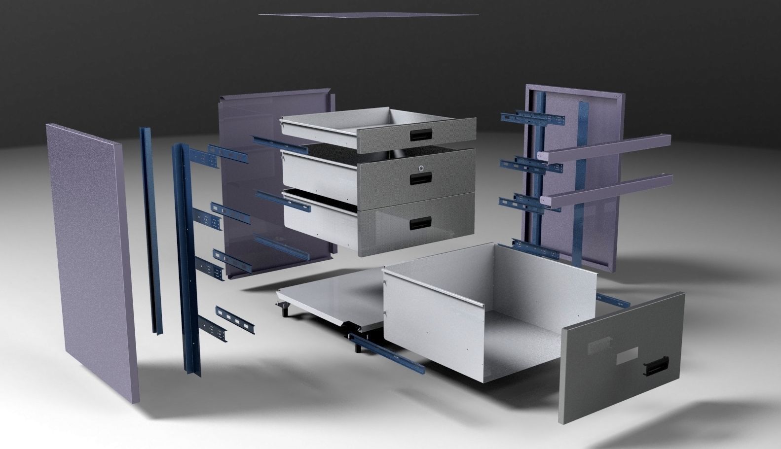 File cabinet 3D model_4