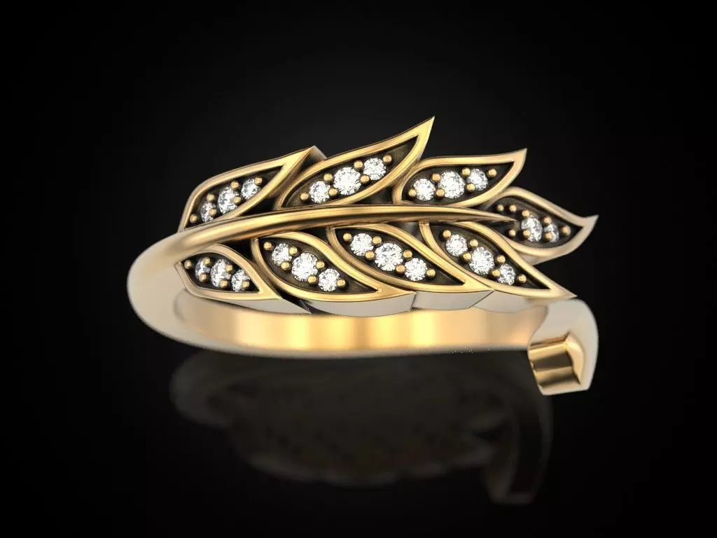 Spikelet ring 3D print model
