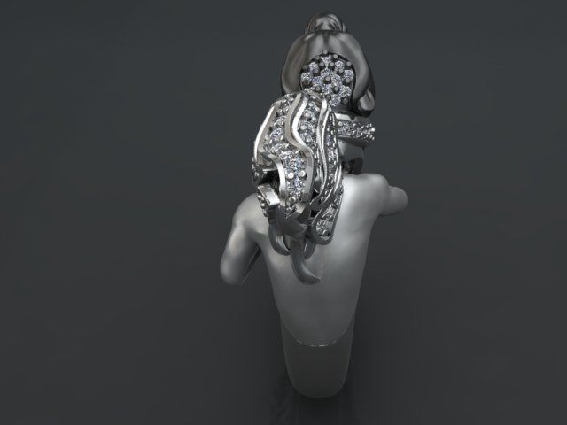 Panter Ring print model 3D print model_8