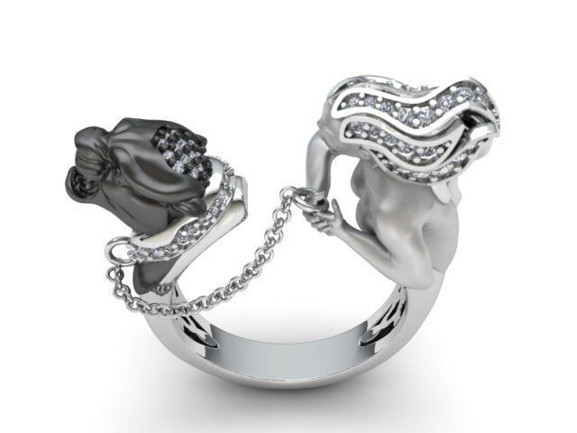 Panter Ring print model 3D print model_4