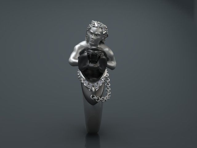 Panter Ring print model 3D print model_12