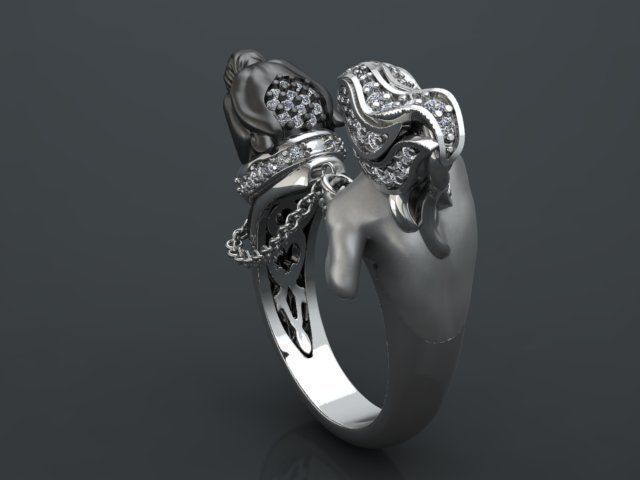 Panter Ring print model 3D print model_9