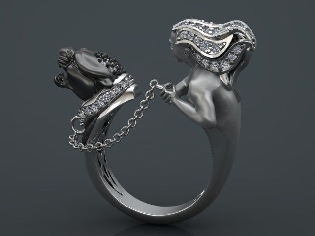 Panter Ring print model 3D print model_10