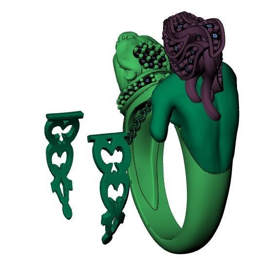 Panter Ring print model 3D print model_27