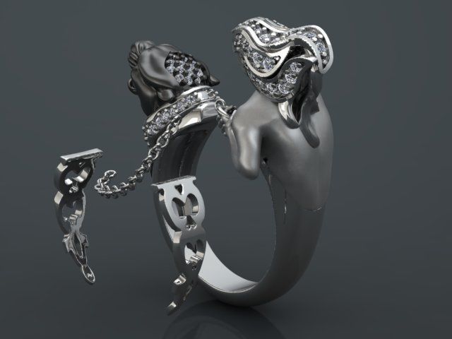 Panter Ring print model 3D print model_13