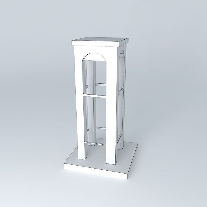 Bell tower Free 3D model_4
