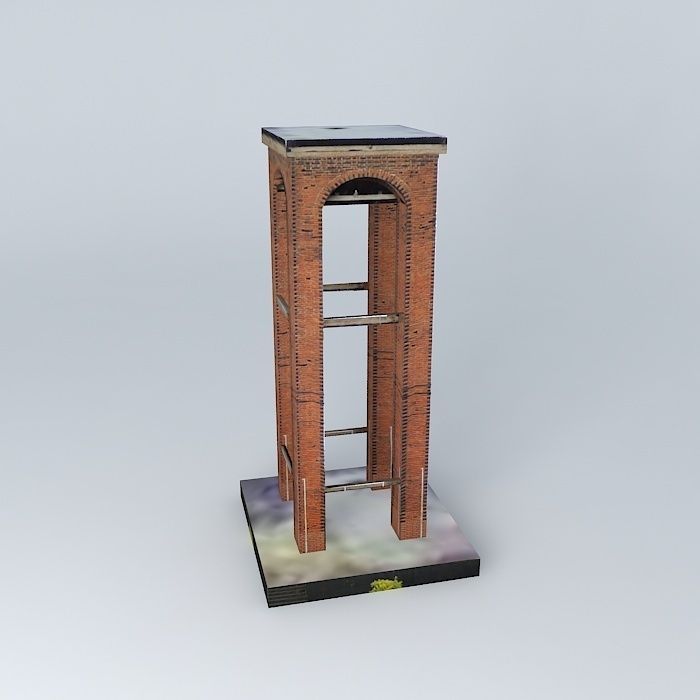Bell tower Free 3D model_1