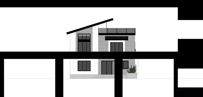 Short stay apartment 3D model
