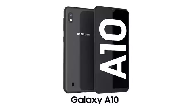 Samsung Galaxy A10 Black 3D model