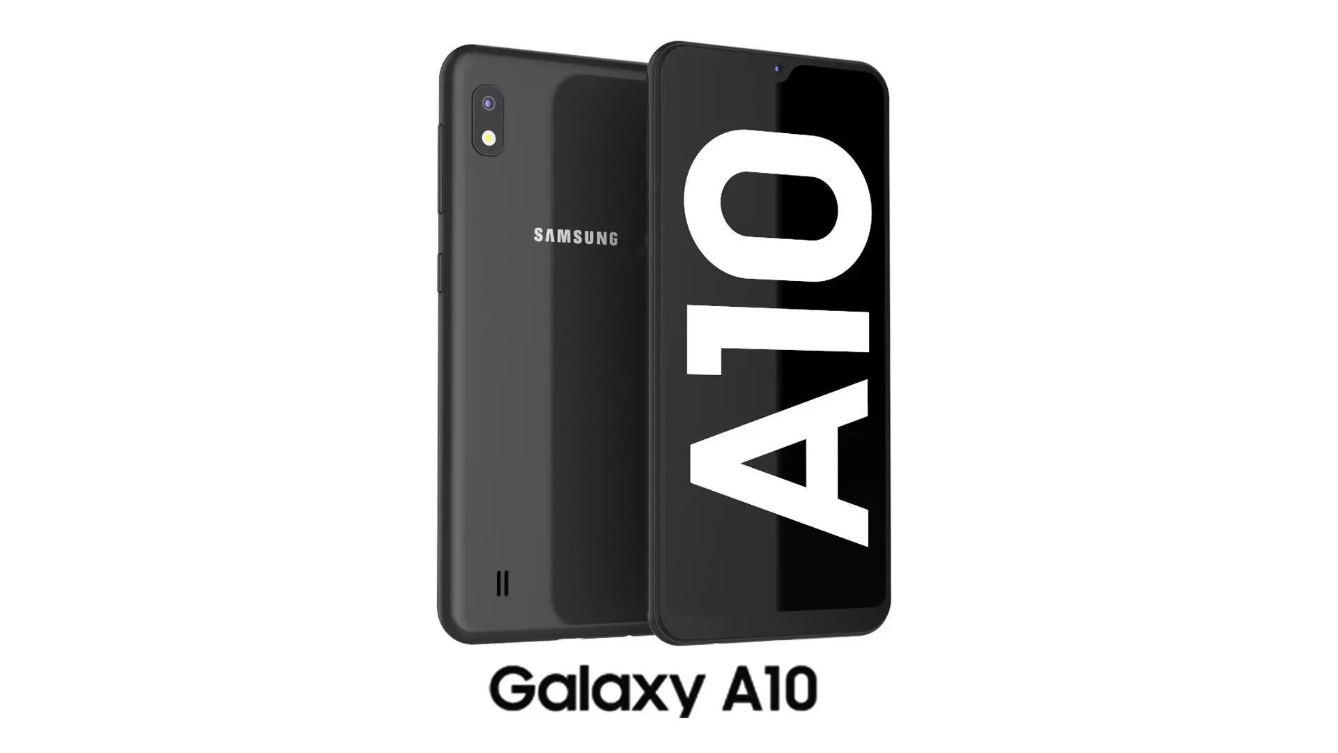 Samsung Galaxy A10 Black 3D model_0