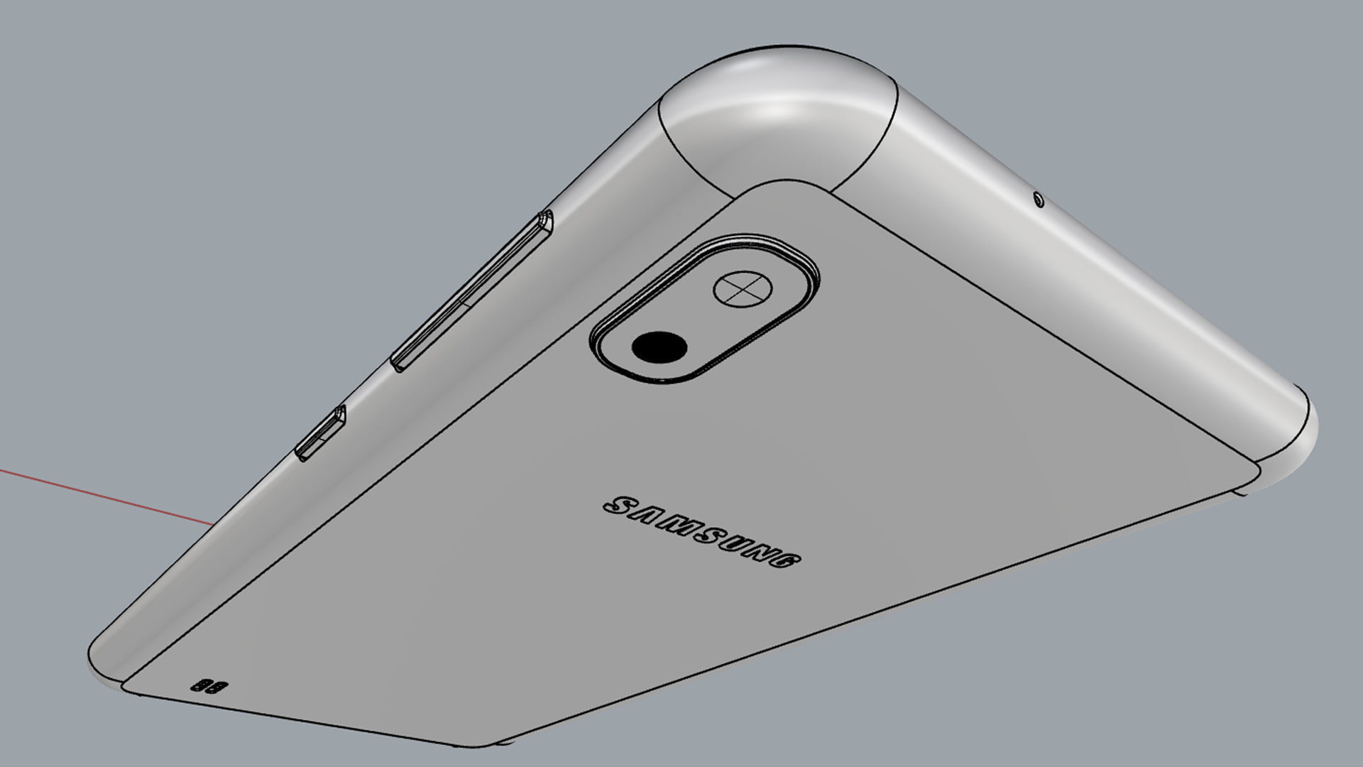 Samsung Galaxy A10 Black 3D model_18