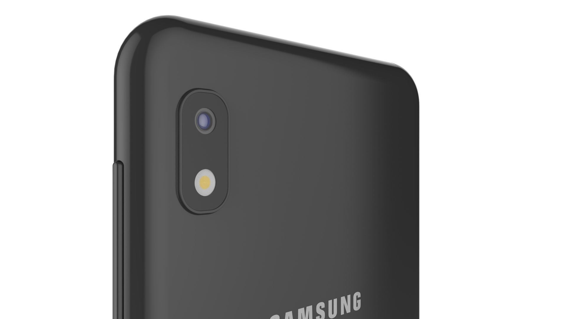 Samsung Galaxy A10 Black 3D model_12