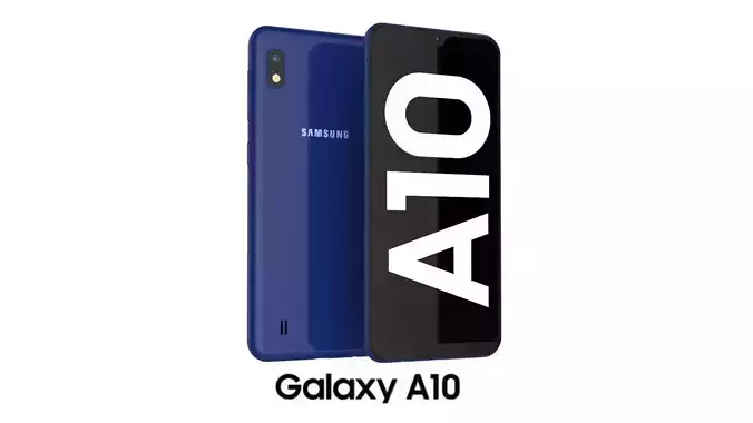 Samsung Galaxy A10 Blue 3D model