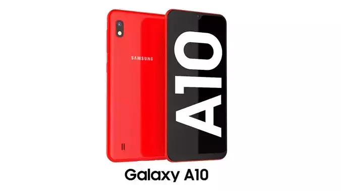 Samsung Galaxy A10 Red 3D model
