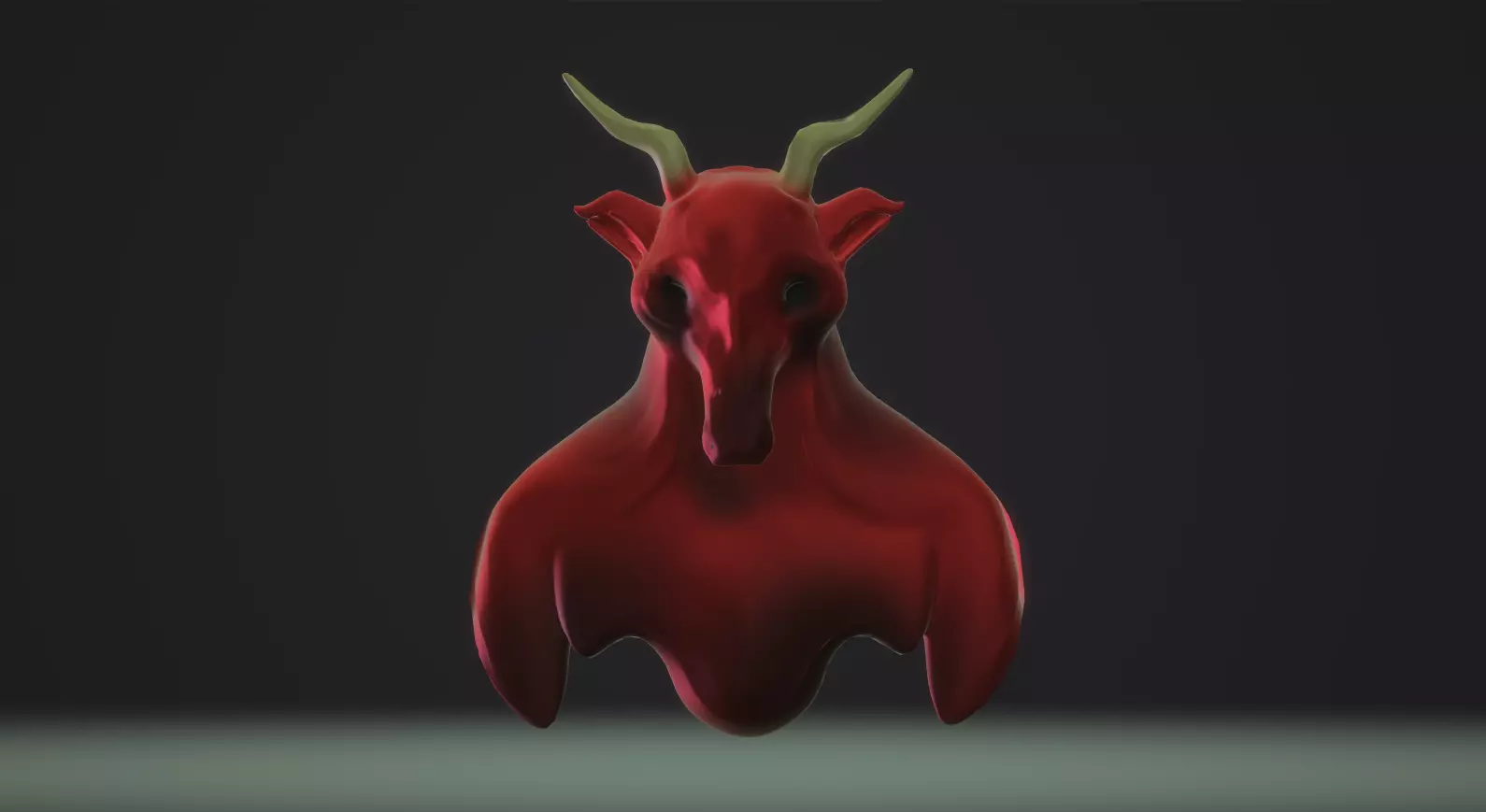 Bull Model demon with horns Free 3D model