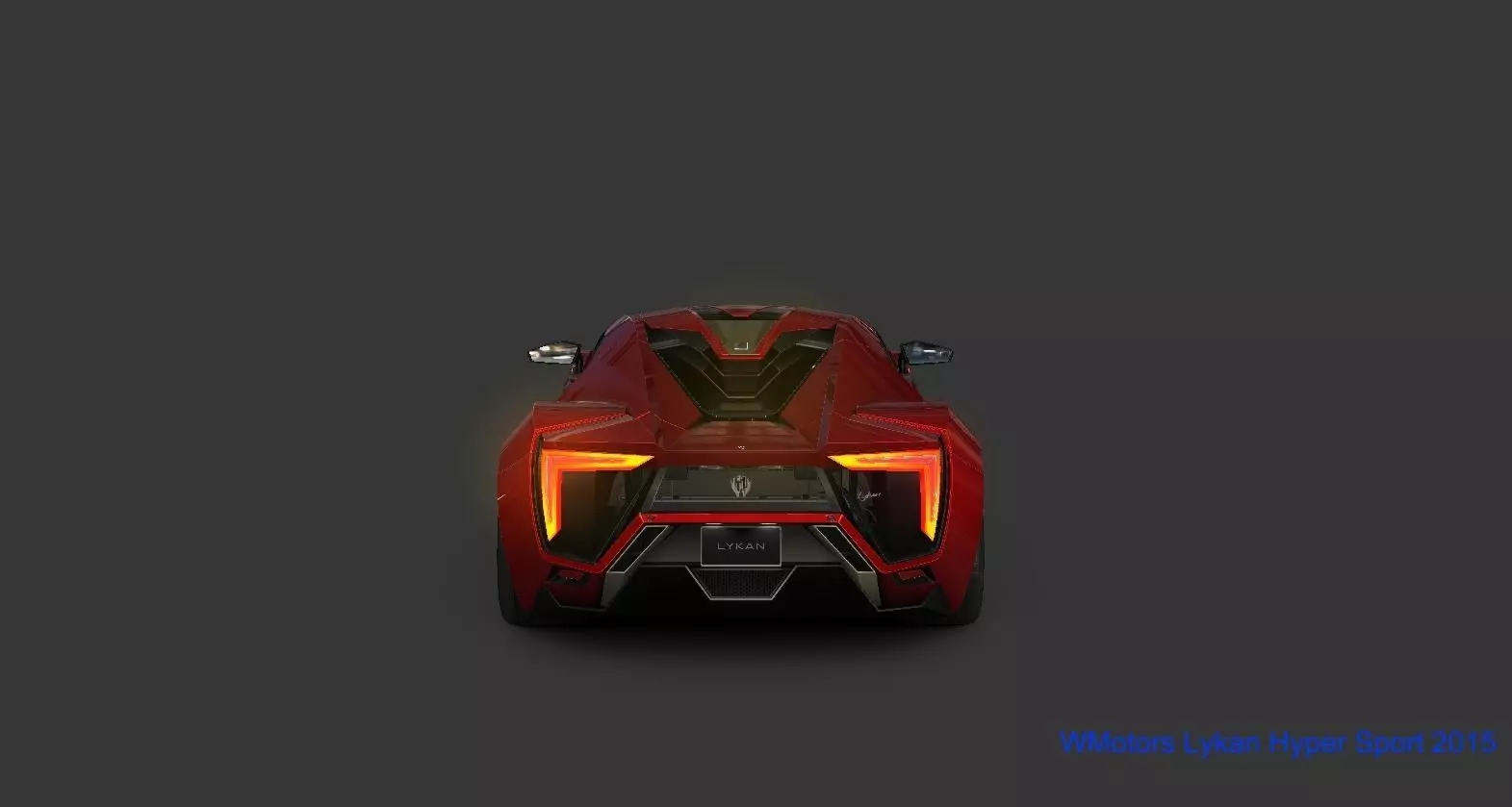 Wmotors Lykan Hyper Sport 2015 Low-poly 3D model