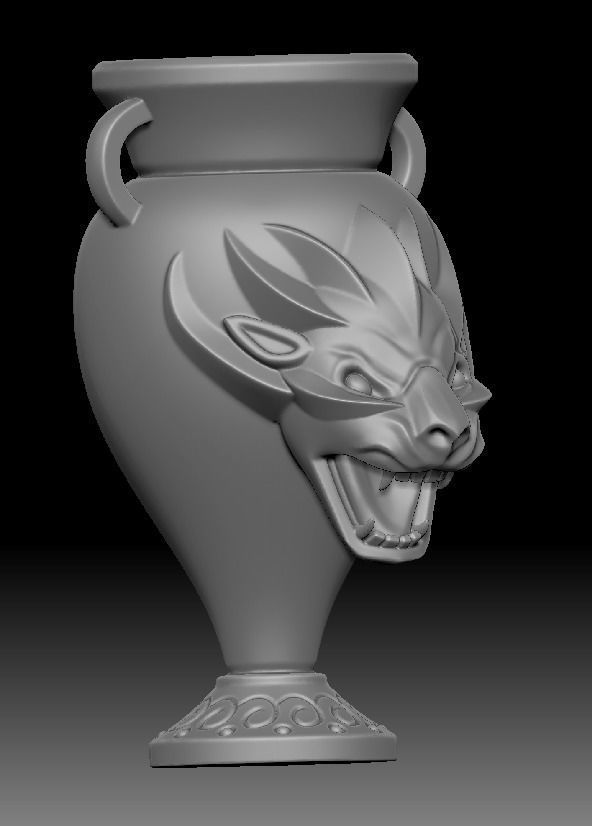 lion cup 3d print Free 3D print model_9