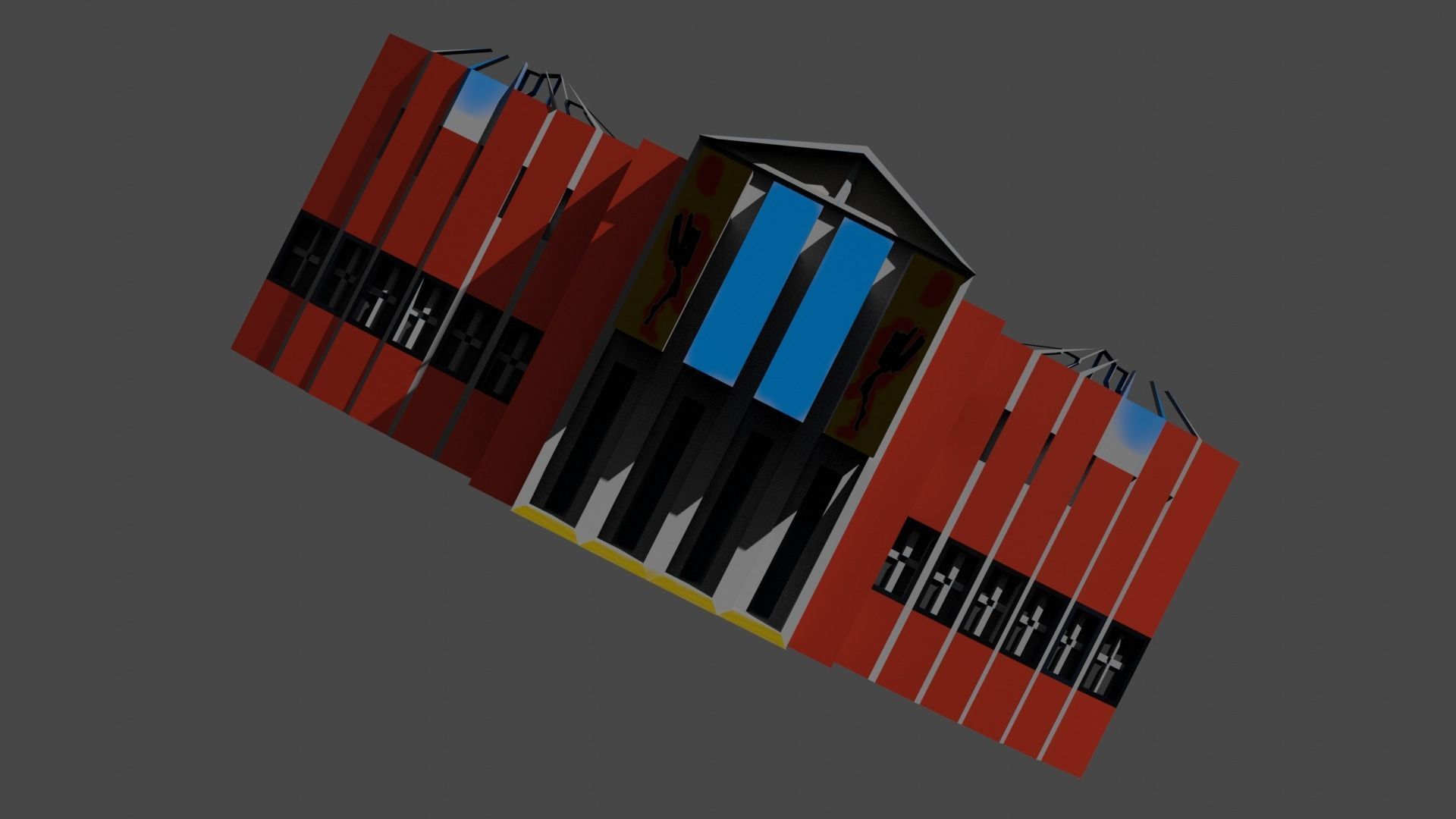 The idea of a Russian Palace Free low-poly 3D model_1