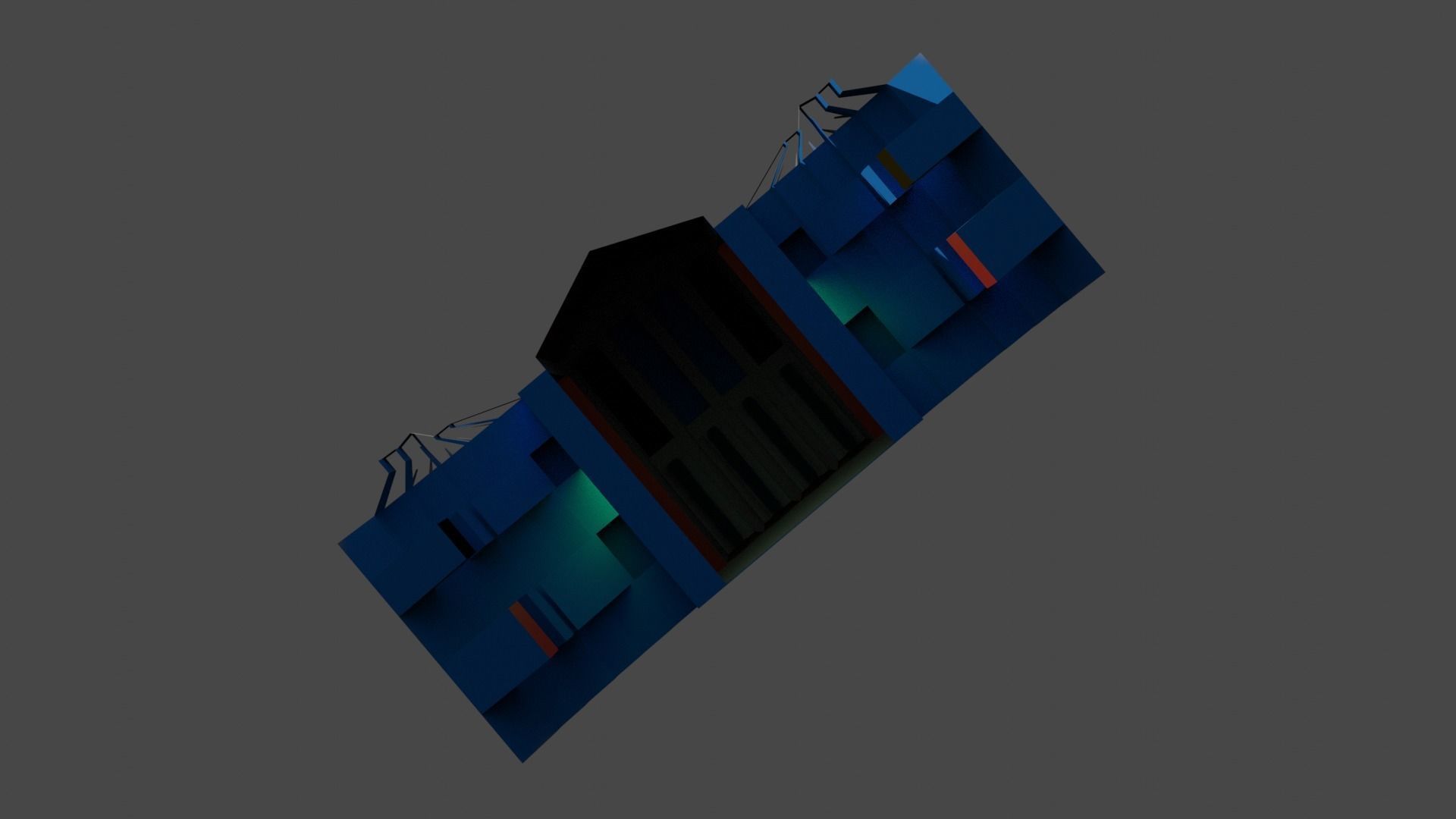 The idea of a Russian Palace Free low-poly 3D model_2