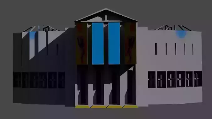 The idea of a Russian Palace Free low-poly 3D model The idea of a Russian Palace Free low-poly 3D model