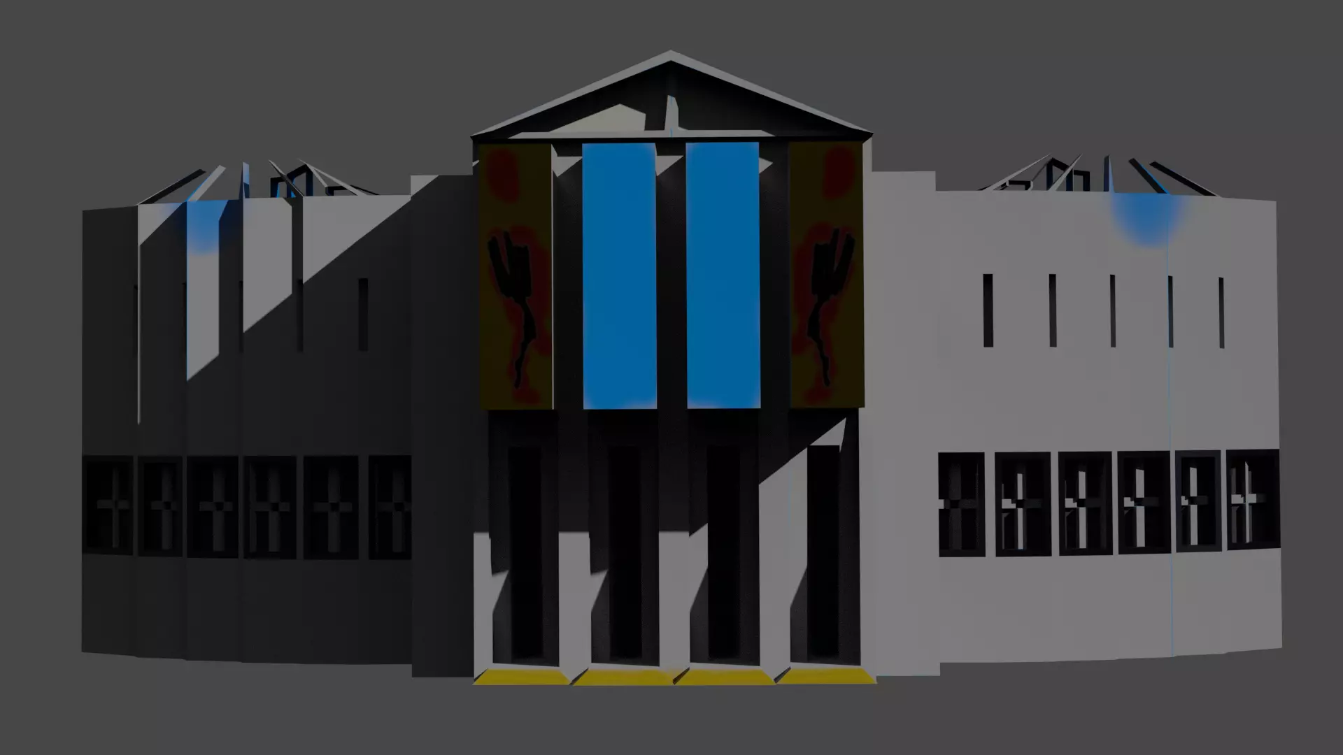 The idea of a Russian Palace Free low-poly 3D model_0