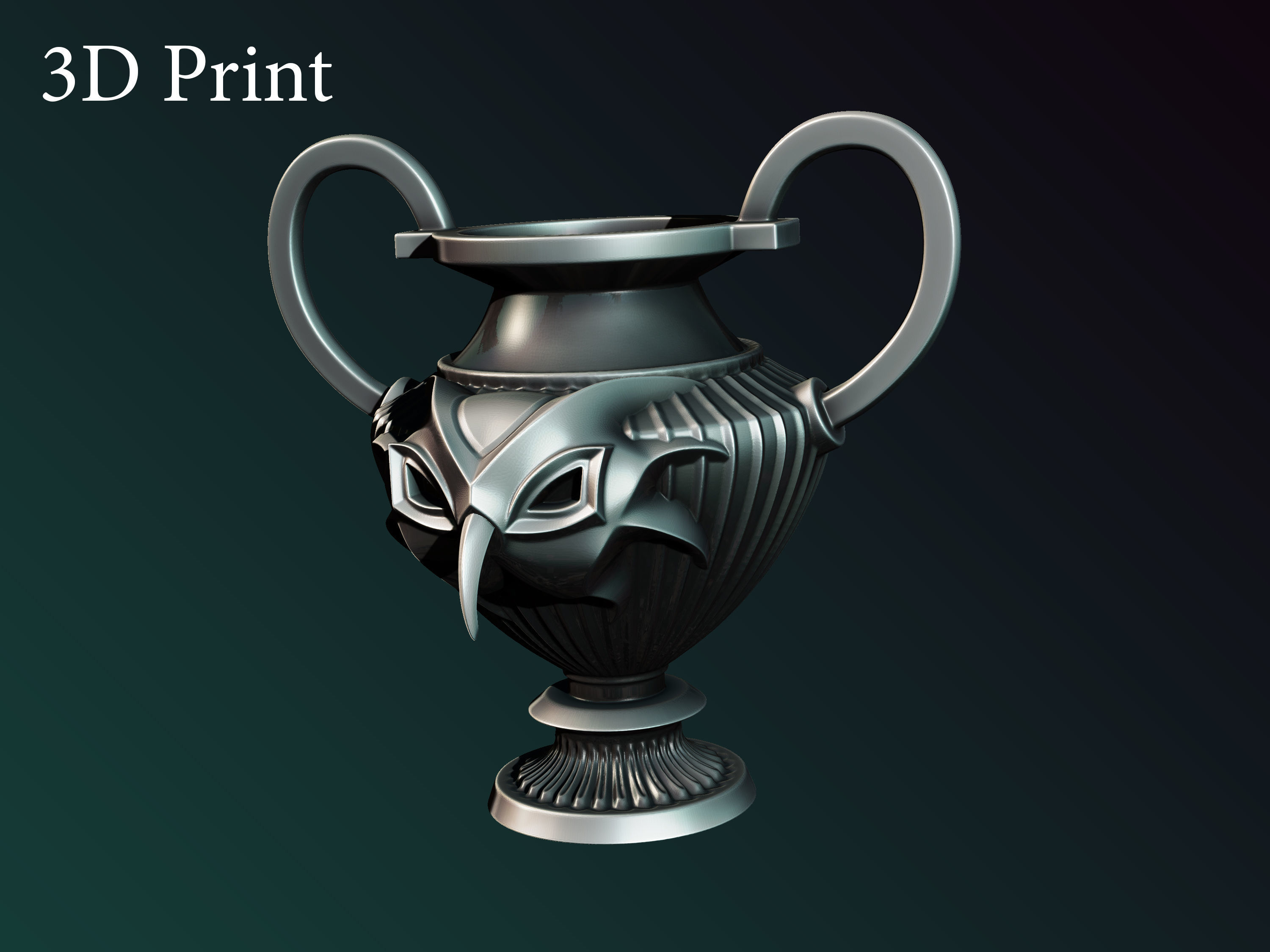 owl cup 3d print Free 3D print model_7