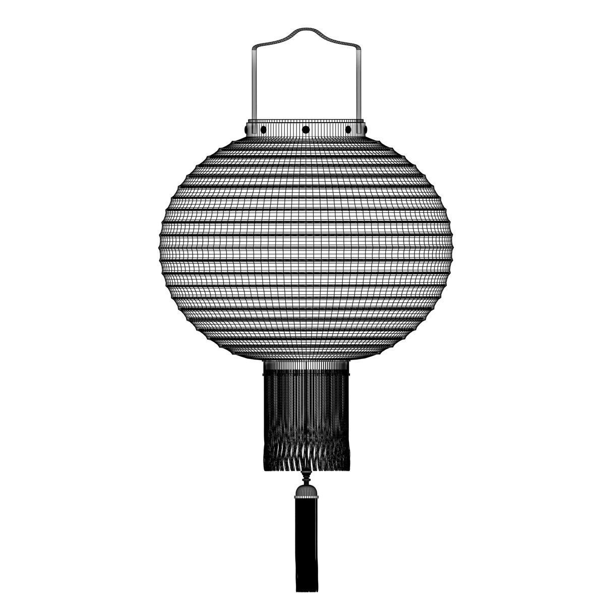 Chinese Red Lantern 3D model_5