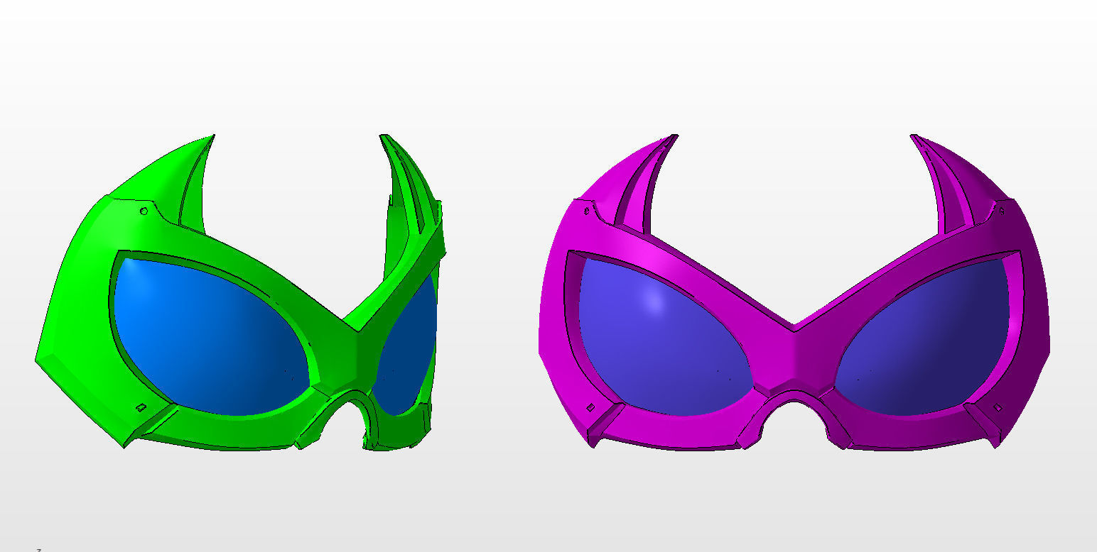 Spiderman Black Cat Mask 3D print model_1