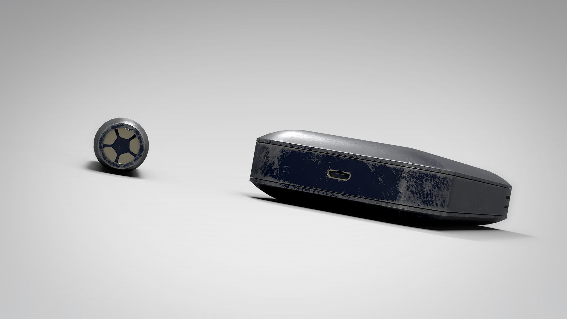 IQOS Painted Grungy PBR Low-poly 3D model_3