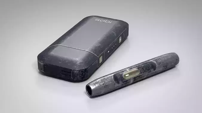 IQOS Painted Grungy PBR Low-poly 3D model